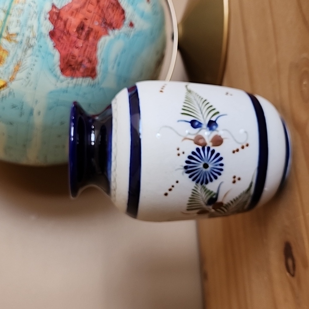 Mexican Tonala pottery vase signed - Picture 4 of 11